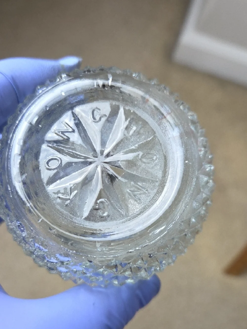 Clear Glass Sugar Dispenser with Silver Lid